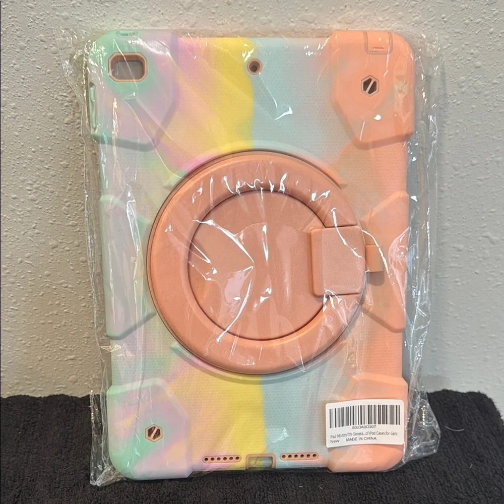 Orange and Green Tablet Case for iPad 10.2